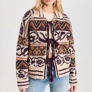 NWT MOTHER The Family Ties Cardigan Head Over Boots Large